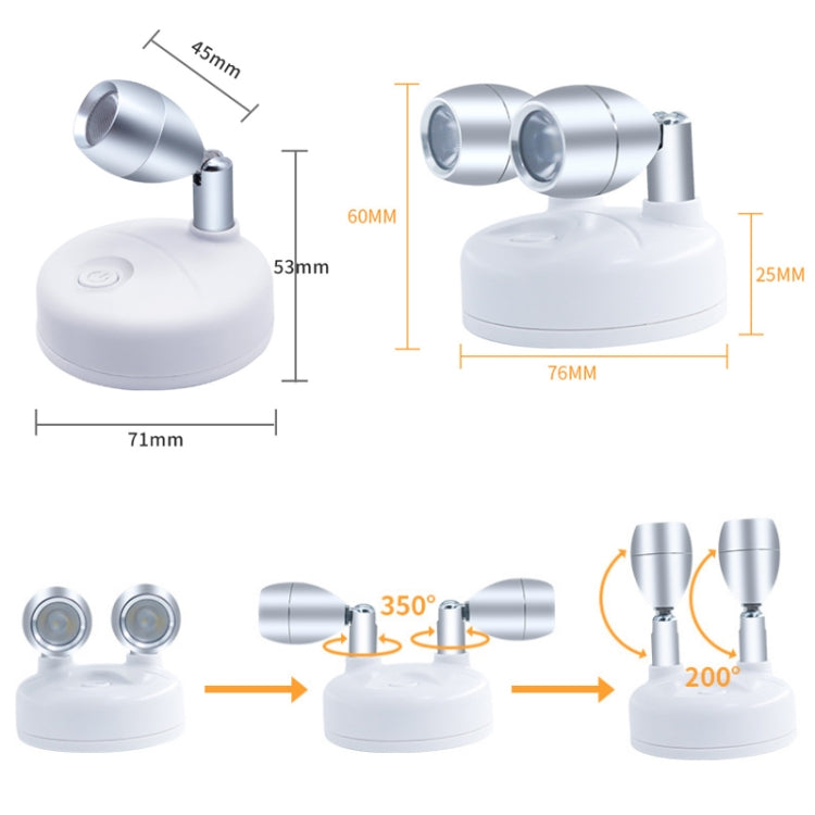Wireless RGB Remote Control Cabinet Ambient Spotlight, C1556 Single Head 2 Lights, C1648 Single Head 2 Lights, C2755 Double Head 2 Lights, C2765 Double Head 2 Lights