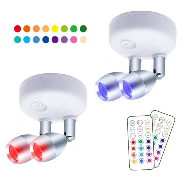 Wireless RGB Remote Control Cabinet Ambient Spotlight, C1556 Single Head 2 Lights, C1648 Single Head 2 Lights, C2755 Double Head 2 Lights, C2765 Double Head 2 Lights