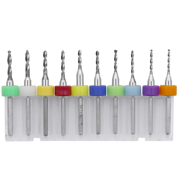 10 In 1 PCB Tungsten Steel Drill Bits Carving Miniature Drill Bits, Size:, 0.1-1mm, 0.6-1.5mm, 1.1-2mm, 1.5-2.4mm, 2.1-3.0mm
