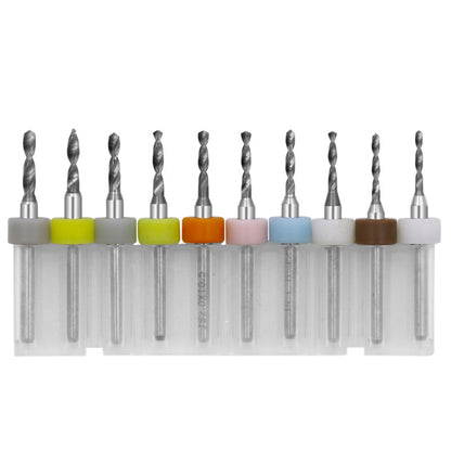 10 In 1 PCB Tungsten Steel Drill Bits Carving Miniature Drill Bits, Size:, 0.1-1mm, 0.6-1.5mm, 1.1-2mm, 1.5-2.4mm, 2.1-3.0mm