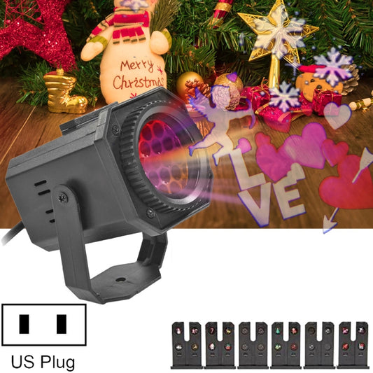8W LED Christmas Colorful Rotating Laser Atmosphere Light Random Pattern Delivery, US Plug with 6 Cards, EU Plug with 6 Cards, UK Plug with 6 Cards, AU Plug with 6 Cards, US Plug with 4 Cards, EU Plug with 4 Cards, UK Plug with 4 Cards�����������������...