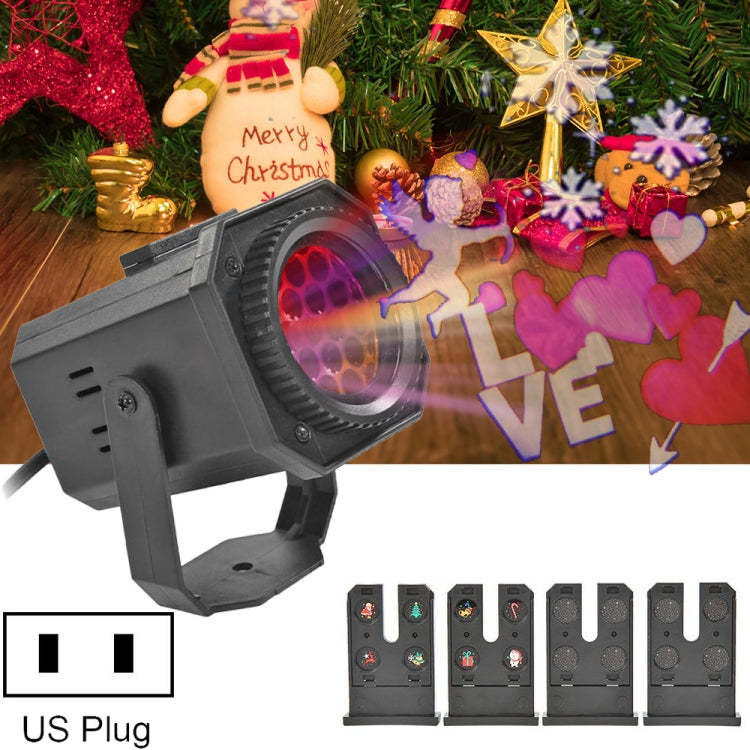 8W LED Christmas Colorful Rotating Laser Atmosphere Light Random Pattern Delivery, US Plug with 6 Cards, EU Plug with 6 Cards, UK Plug with 6 Cards, AU Plug with 6 Cards, US Plug with 4 Cards, EU Plug with 4 Cards, UK Plug with 4 Cards�����������������...