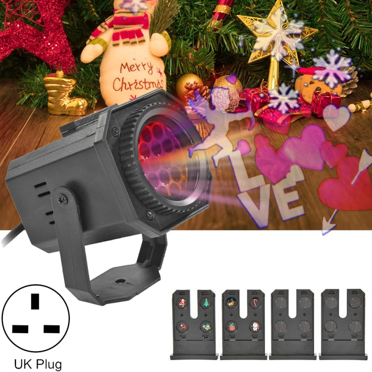 8W LED Christmas Colorful Rotating Laser Atmosphere Light Random Pattern Delivery, US Plug with 6 Cards, EU Plug with 6 Cards, UK Plug with 6 Cards, AU Plug with 6 Cards, US Plug with 4 Cards, EU Plug with 4 Cards, UK Plug with 4 Cards�����������������...