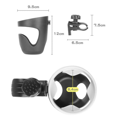 Baby Strollers Universal Multifunctional Bottle Cup Holder, Black