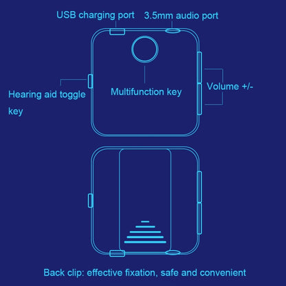 سماعة رأس بلوتوث ذكية U20 Lavalier Bluetooth Sound Collector Aux، U20