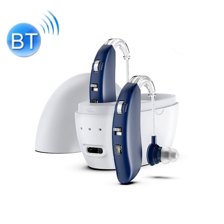 GM-301 Hearing Aid Rechargeable Sound Amplifier,Spec:, Bluetooth Model Skin Color, Bluetooth Model Blue, Without Bluetooth Blue, Without Bluetooth Skin Color, Without Bluetooth Black, With Charging Pod Blue+White, With Charging Pod Blue+Black����������...