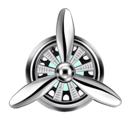 Car Air Outlet Perfume Aromatherapy Swivel Fan, Black Without Light, Silver Without Light, Red Without Light