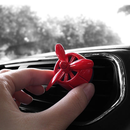Car Air Outlet Perfume Aromatherapy Swivel Fan, Black Without Light, Silver Without Light, Red Without Light