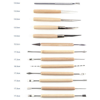 Pottery Clay Carving Knife Tools Clay Sculpting Tools Set, 36 PCS/Set