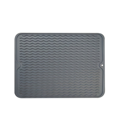 TPR Thickened Thermal Pad Wave Pattern Drain Anti-Slip Mat, Khaki Pink, Khaki Gray, Khaki Blue