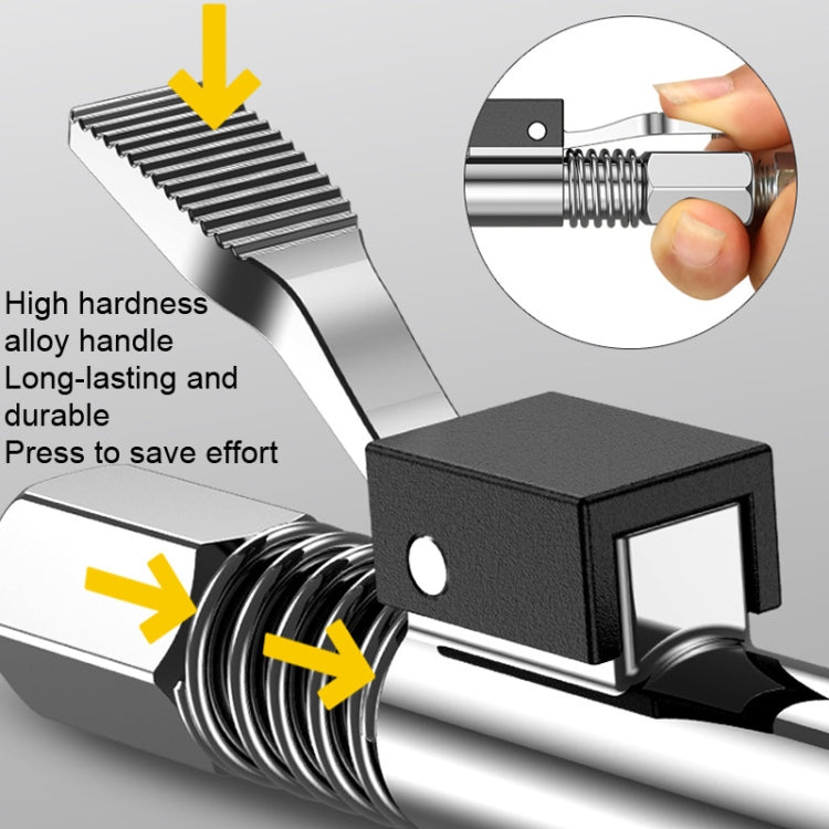 PC002 Lock Clamp Type High Pressure Grease Nozzle, Style:, Butter Mouth, Butter Mouth+30cm Hose, Butter Mouth+30cm Hose+3 Heads, Butter Mouth+40cm Hose, Butter Mouth+40cm Hose+3 Heads, Butter Mouth+60cm Hose, Butter Mouth+60cm Hose+3 Heads�������������...