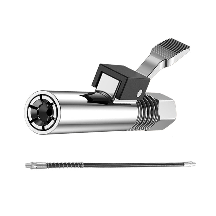 PC002 Lock Clamp Type High Pressure Grease Nozzle, Style:, Butter Mouth, Butter Mouth+30cm Hose, Butter Mouth+30cm Hose+3 Heads, Butter Mouth+40cm Hose, Butter Mouth+40cm Hose+3 Heads, Butter Mouth+60cm Hose, Butter Mouth+60cm Hose+3 Heads�������������...