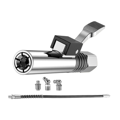 PC002 Lock Clamp Type High Pressure Grease Nozzle, Style:, Butter Mouth, Butter Mouth+30cm Hose, Butter Mouth+30cm Hose+3 Heads, Butter Mouth+40cm Hose, Butter Mouth+40cm Hose+3 Heads, Butter Mouth+60cm Hose, Butter Mouth+60cm Hose+3 Heads�������������...