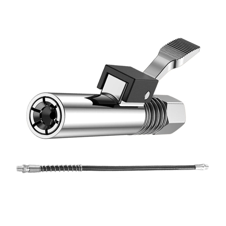PC002 Lock Clamp Type High Pressure Grease Nozzle, Style:, Butter Mouth, Butter Mouth+30cm Hose, Butter Mouth+30cm Hose+3 Heads, Butter Mouth+40cm Hose, Butter Mouth+40cm Hose+3 Heads, Butter Mouth+60cm Hose, Butter Mouth+60cm Hose+3 Heads�������������...