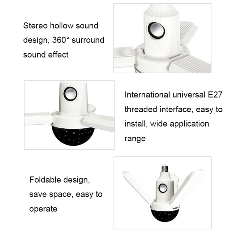ZSCPH-001 40W Multifunctional Bluetooth RGB Colorful Three-Leaf Music Atmosphere Light, Size:, L (Star), S (Star), L (Magic Ball), S (Magic Ball)