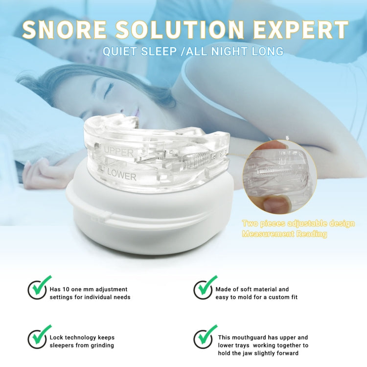 Dental Tray Adjustable Bite Sleep Aid Anti-Snoring Teeth Whitening Sports Braces, Dental Tray