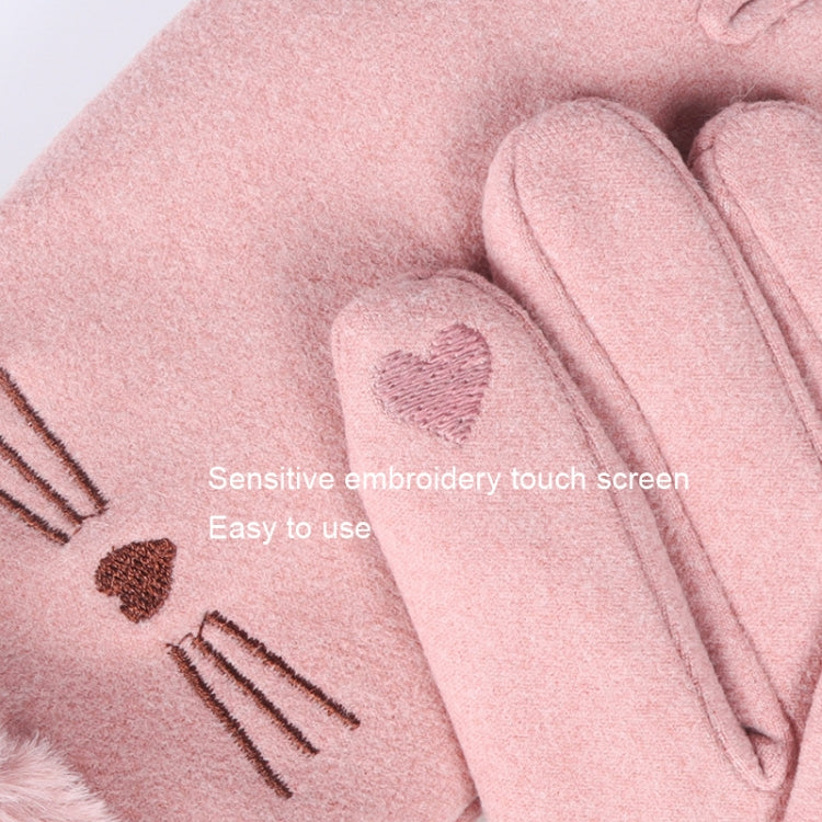 A56 Keep Warm Touch Screen Plus Velvet Thick Anti-Cold Riding Gloves