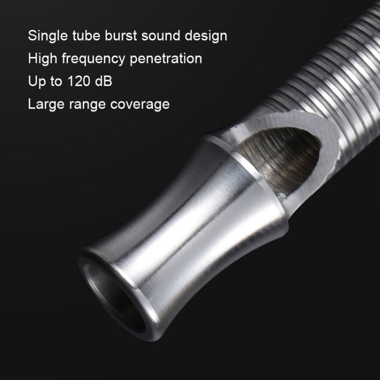 KS011 Stainless Steel Single Tube Outdoor Survivor Training High Frequency Whistle