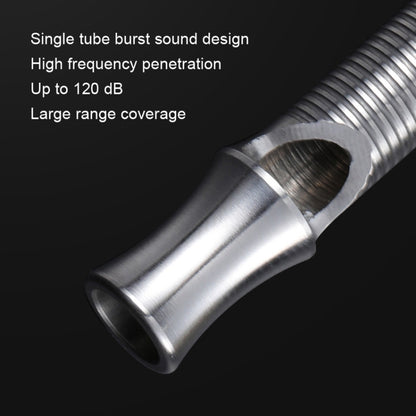KS011 Stainless Steel Single Tube Outdoor Survivor Training High Frequency Whistle