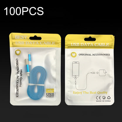 100PCS XC-0014 USB Data Cable Packaging Bags Pearl Light Ziplock Bag, Size:, 9x16cm (Blue), 9x16cm (Light Green), 9x16cm (Red), 9x16cm (Gold), 9x16cm (Black), 10.5x15cm (Blue), 10.5x15cm (Light Green), 10.5x15cm (Red), 10.5x15cm (Gold), 10.5x15cm (Blac...