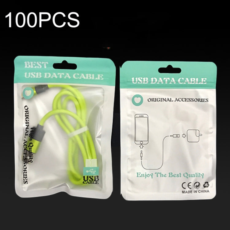 100PCS XC-0014 USB Data Cable Packaging Bags Pearl Light Ziplock Bag, Size:, 9x16cm (Blue), 9x16cm (Light Green), 9x16cm (Red), 9x16cm (Gold), 9x16cm (Black), 10.5x15cm (Blue), 10.5x15cm (Light Green), 10.5x15cm (Red), 10.5x15cm (Gold), 10.5x15cm (Blac...