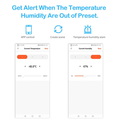 Wifi Temperature And Humidity Meter Sensor Equipment Smart Home Graffiti APP Temperature And Humidity Sensor