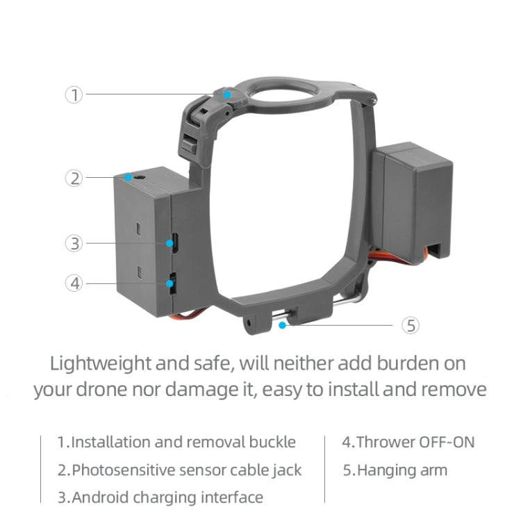 لـ DJI Mavic 2 Pro وZoom Airdrop System، قاذف الطائرات بدون طيار، لـ DJI Mavic 2 Pro وZoom