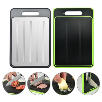 Multi-Functional Double-Sided Cutting Board Grinding Garlic With Knife Grinder, Black, Grey