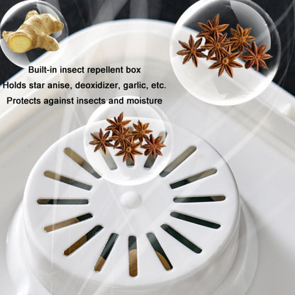 One Button Press Insect Proof Sealed Moisture Proof Fresh Rice Storage Bin