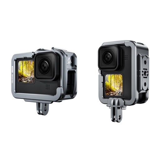 جراب TELESIN بإطار من سبائك الألومنيوم لكاميرات GoPro Hero11 Black / HERO10 Black / HERO9 Black، المواصفات: موديلات عادية، مجموعة تصوير عمودي