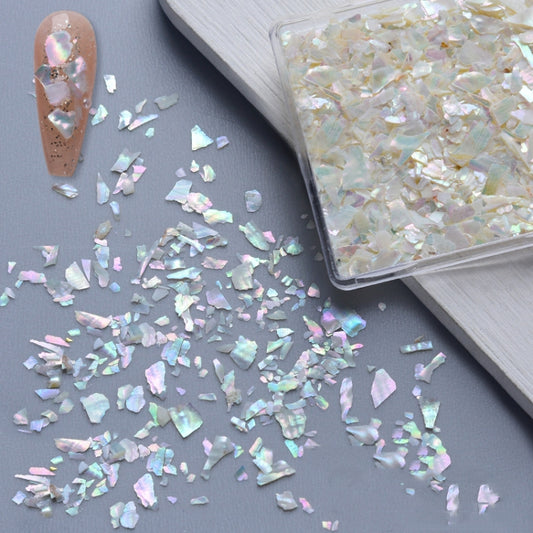 Nail Art Decoration Seashell Fragment Nail Decoration, Style: 04 Colorful, 01 Bay, 02 Champagne, 03 Smooth, 04 Colorful, 05 White, 06 Mixed Color