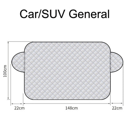 SUITU R-3945 Car Winter Front Glass Snow Shield Defrost Sunshade Thickened Car Clothing, Style:, Non-magnet Clip Door, Non-magnet With Earmuffs, 5 Magnets With Earmuffs, Non-magnet Three Layers Thickened, 12 Magnets Three Layers Thickened��������������...