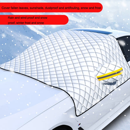 SUITU R-3945 Car Winter Front Glass Snow Shield Defrost Sunshade Thickened Car Clothing, Style:, Non-magnet Clip Door, Non-magnet With Earmuffs, 5 Magnets With Earmuffs, Non-magnet Three Layers Thickened, 12 Magnets Three Layers Thickened��������������...