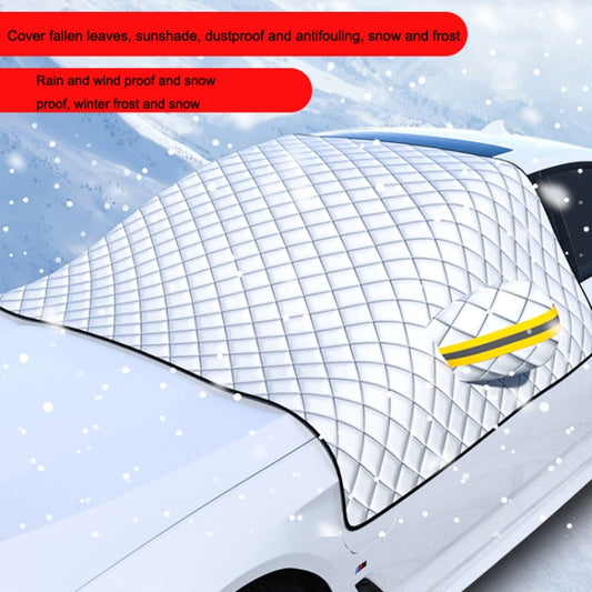 SUITU R-3945 Car Winter Front Glass Snow Shield Defrost Sunshade Thickened Car Clothing, Style:, Non-magnet Clip Door, Non-magnet With Earmuffs, 5 Magnets With Earmuffs, Non-magnet Three Layers Thickened, 12 Magnets Three Layers Thickened��������������...
