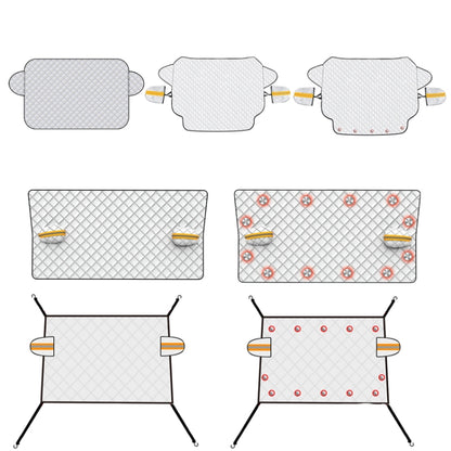 SUITU R-3945 Car Winter Front Glass Snow Shield Defrost Sunshade Thickened Car Clothing, Style:, Non-magnet Clip Door, Non-magnet With Earmuffs, 5 Magnets With Earmuffs, Non-magnet Three Layers Thickened, 12 Magnets Three Layers Thickened��������������...