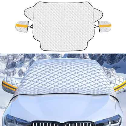 SUITU R-3945 Car Winter Front Glass Snow Shield Defrost Sunshade Thickened Car Clothing, Style:, Non-magnet Clip Door, Non-magnet With Earmuffs, 5 Magnets With Earmuffs, Non-magnet Three Layers Thickened, 12 Magnets Three Layers Thickened��������������...