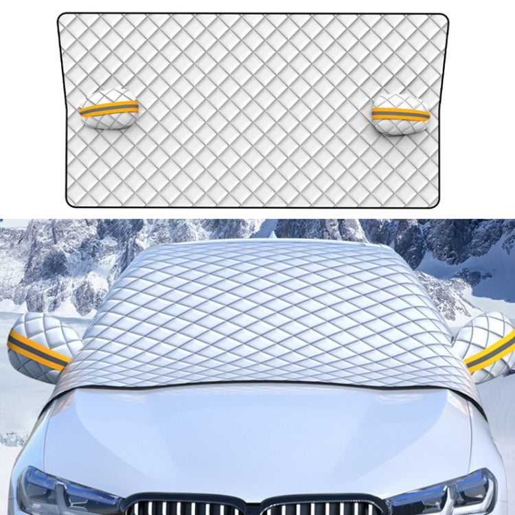 SUITU R-3945 Car Winter Front Glass Snow Shield Defrost Sunshade Thickened Car Clothing, Style:, Non-magnet Clip Door, Non-magnet With Earmuffs, 5 Magnets With Earmuffs, Non-magnet Three Layers Thickened, 12 Magnets Three Layers Thickened��������������...