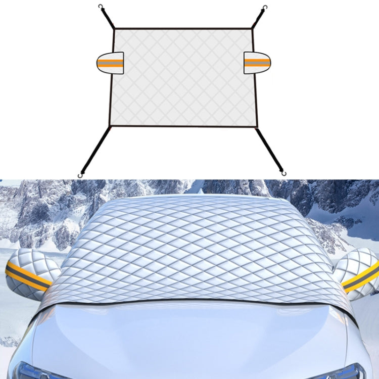 SUITU R-3945 Car Winter Front Glass Snow Shield Defrost Sunshade Thickened Car Clothing, Style:, Non-magnet Clip Door, Non-magnet With Earmuffs, 5 Magnets With Earmuffs, Non-magnet Three Layers Thickened, 12 Magnets Three Layers Thickened��������������...