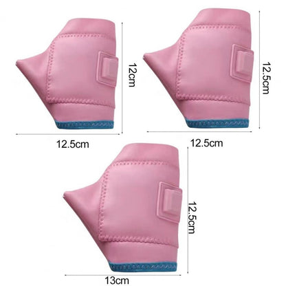 1 Pair Adjustable Temperature Rechargeable Intelligent Electric Heating Gloves Half Finger Gloves