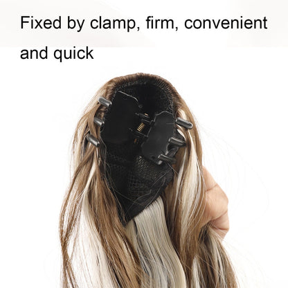 P96 Clip-On Wig Long Ponytail Water Ripple Long Curly Wig