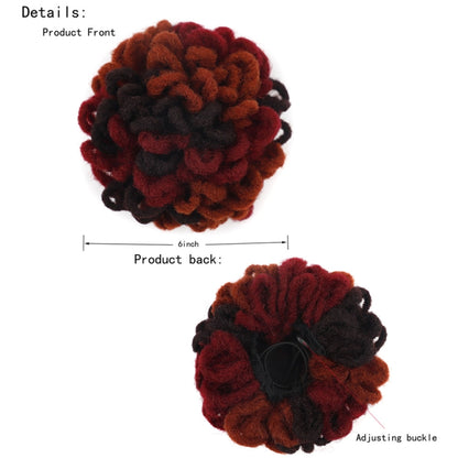 LSFBZB Drawstring Dreadlocks Wig Caterpillar Dreadlock Shaggy Hair Bun, Spec:, 1B, 2, 1BH27, 1BHBUG, 4H27H30, 99JHBUGH, 27, 30, 27H613, 613