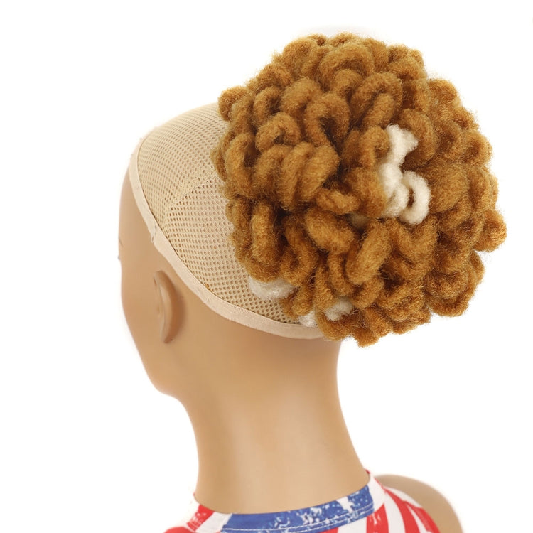 LSFBZB Drawstring Dreadlocks Wig Caterpillar Dreadlock Shaggy Hair Bun, Spec:, 1B, 2, 1BH27, 1BHBUG, 4H27H30, 99JHBUGH, 27, 30, 27H613, 613