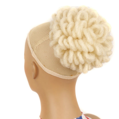 LSFBZB Drawstring Dreadlocks Wig Caterpillar Dreadlock Shaggy Hair Bun, Spec:, 1B, 2, 1BH27, 1BHBUG, 4H27H30, 99JHBUGH, 27, 30, 27H613, 613