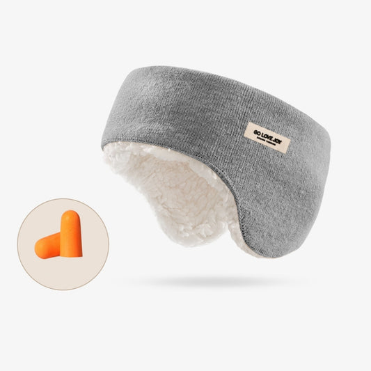 Golovejoy Winter Warm Soundproof Earmuffs + Earplugs Set Sleep Eye Mask, 2 In 1 (Gray), 2 In 1 (Pink), 2 In 1 (Black), 2 In 1 (Beige), 2 In 1 (Khaki)