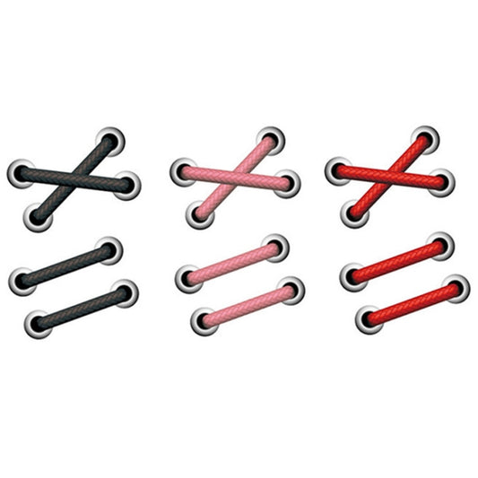 10 PCS Shoelace Car Sticker Body Cover Up Scratch Patch Sticker, Cross Red Shoelace, Cross Black Shoelace, Cross Pink Shoelace, Horizontal Red Shoelace, Horizontal Black Shoelace, Horizontal Pink Shoelace