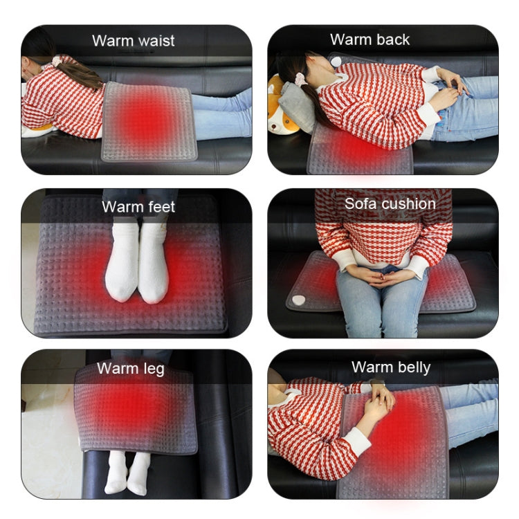 Small Heating Pad Therapy Office Low Voltage Heat Blanket, CN Plug, 30x40cm, 30x60cm, 40x76cm Gray, 40x76cm Red