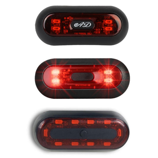 Motorbike Helmet Warning Light USB Rechargeable Waterproof Tail Light, 4 Beads, 4 Beads B Model, 10 Beads