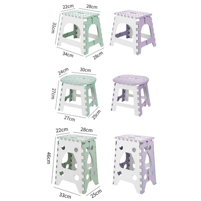 Convenient Folding Home Outdoor Thickened Portable Stool, Green Small, Green Medium, Green Large, Violet Small, Violet Medium, Violet Large