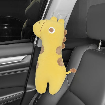 Car Seat Belt Pillow Shoulder Cover Cartoon Insurance Belt, Yellow, Purple, Green
