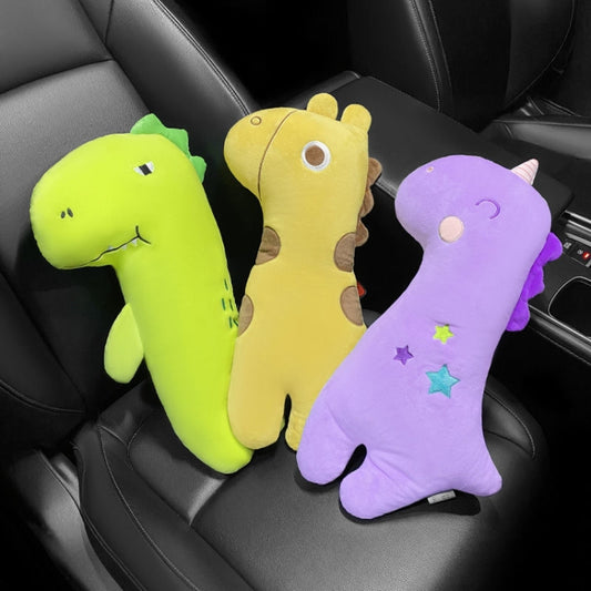 Car Seat Belt Pillow Shoulder Cover Cartoon Insurance Belt, Yellow, Purple, Green